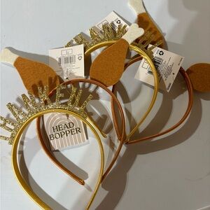 Gold and Brown Thanksgiving Headbands 4 pack! NWT